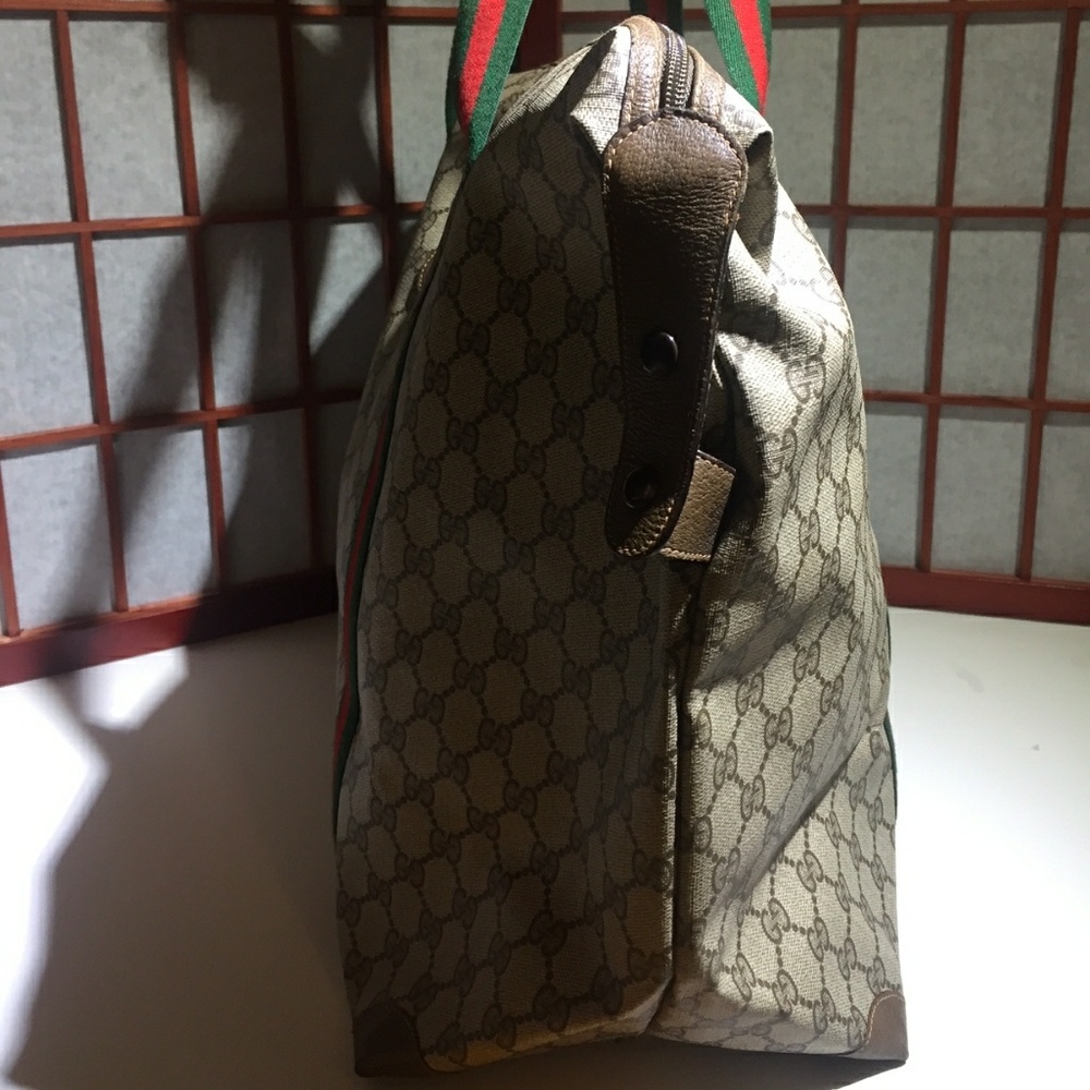 🔴SOLD🔴Vintage Gucci Webbing Sherry Boston Bag - Picture 7 of 7